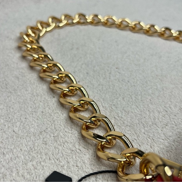 Love Moschino Red Heart Handbag Zipper Purse-Red/Gold-NEW-NWT-Valentine’s Day - Picture 5 of 16